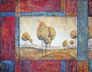 Painter Jean Plout Debuts Her Acrylic Painting Charming Tapestry Today